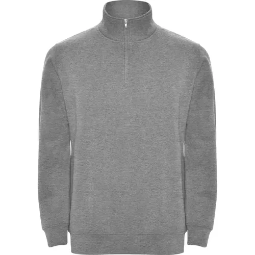 SUDADERA CON MEDIA CREMALLERA A TONO ANETO REF SU1109