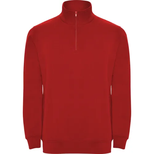 SUDADERA CON MEDIA CREMALLERA A TONO ANETO REF SU1109