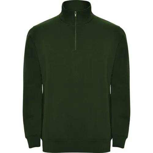 SUDADERA CON MEDIA CREMALLERA A TONO ANETO REF SU1109