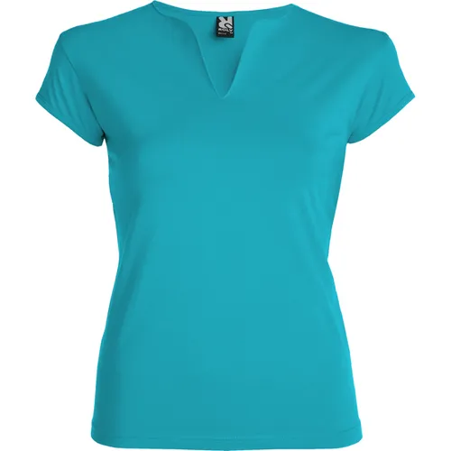 CAMISETA ENTALLADA CON ABERTURA EN V BELICE REF CA6532