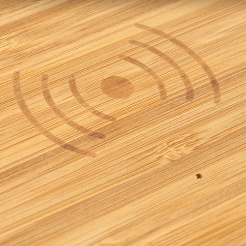 CARGADOR INALÁMBRICO DE BAMBÚ NATURAL CORE REF IA3024