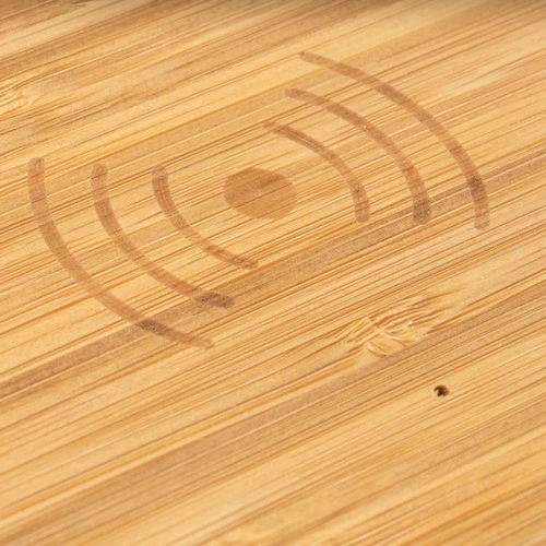 CARGADOR INALÁMBRICO DE BAMBÚ NATURAL CORE REF IA3024