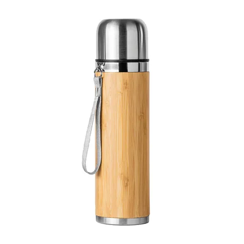 TERMO DE ACERO 304 DOBLE PARED Y BAMBÚ FENGI REF MD4035