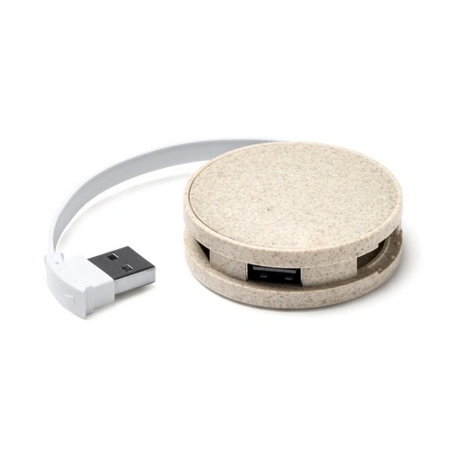 PUERTO USB HUB EN FIBRA DE TRIGO GOSPEK REF IA3034 ROLY