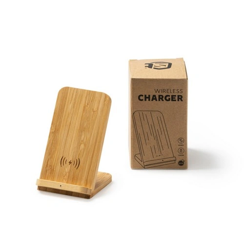 CARGADOR INALÁMBRICO DE BAMBÚ GRAVITY REF IA3022 ROLY