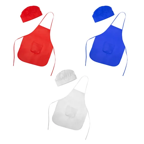 SET DE DELANTAL Y GORRO PARA NIÑOS JAMIE REF DE9133