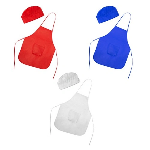 SET DE DELANTAL Y GORRO PARA NIÑOS JAMIE REF DE9133