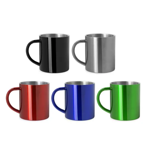 TAZA METÁLICA DE DOBLE PARED KIWAN REF MD4083 ROLY