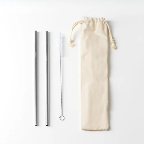 SET DE 2 PAJITAS DE ACERO INOX MALOW REF MD4077 ROLY