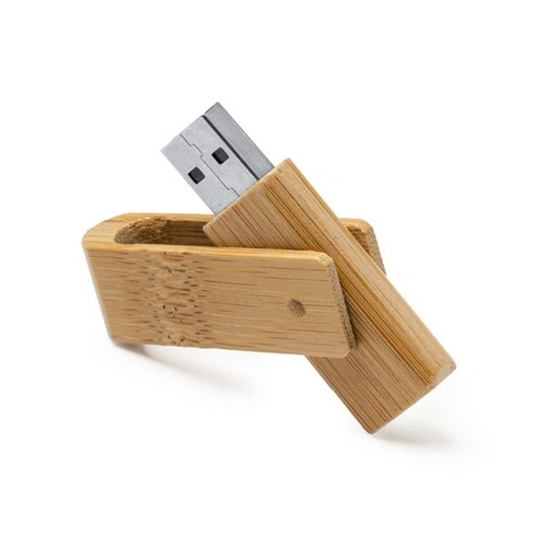 MEMORIA USB DE BAMBÚ NATURAL PERCY REF US4189 ROLY