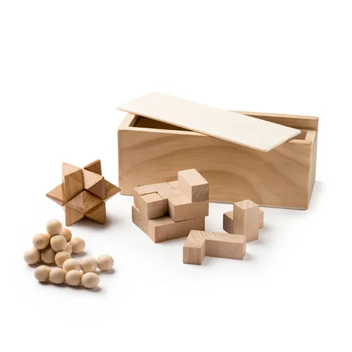 SET DE 3 JUEGOS EN MADERA ROCKS REF JU1009 ROLY