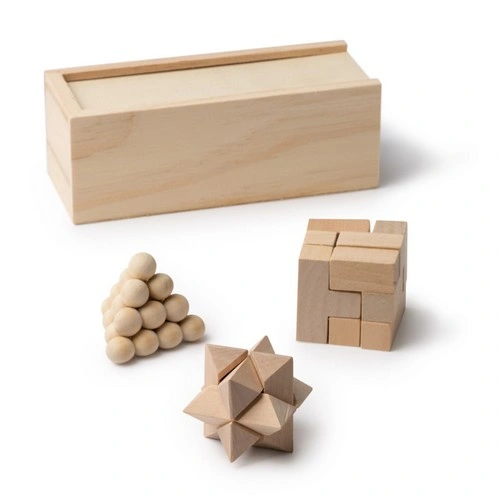 SET DE 3 JUEGOS EN MADERA ROCKS REF JU1009 ROLY