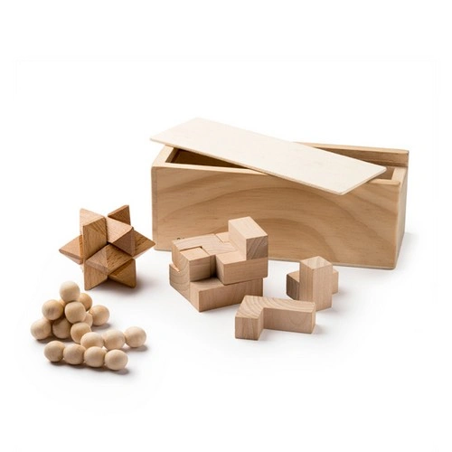 SET DE 3 JUEGOS EN MADERA ROCKS REF JU1009 ROLY