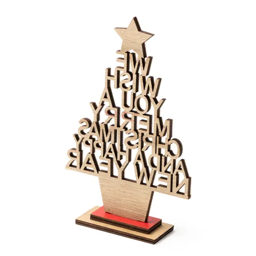 ÁRBOL NAVIDEÑO EN MADERA TINSEL REF XM1298 ROLY
