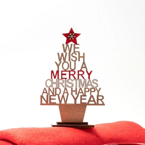 ÁRBOL NAVIDEÑO EN MADERA TINSEL REF XM1298 ROLY