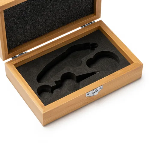 SET DE VINO CON DETALLES EN BAMBÚ TINTOS REF AB4129
