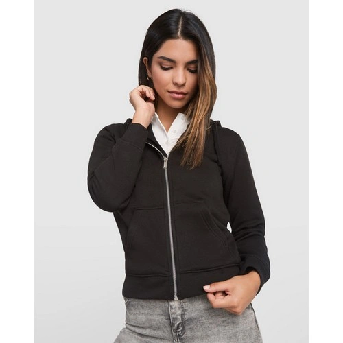 SUDADERA DE MUJER CON CAPUCHA VELETA REF CQ6425 ROLY