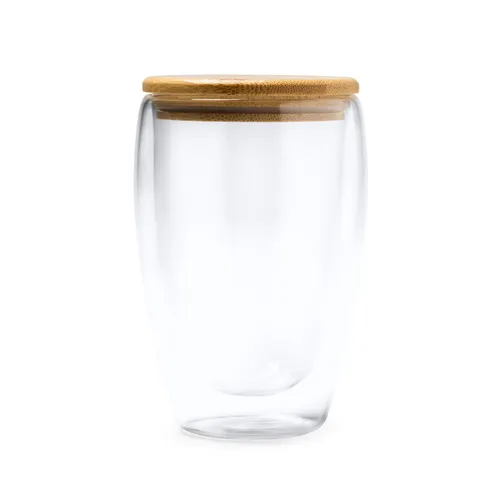 VASO DE DOBLE PARED CON TAPA DE BAMBÚ VERTUS REF VA4133