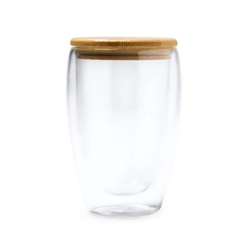VASO DE DOBLE PARED CON TAPA DE BAMBÚ VERTUS REF VA4133