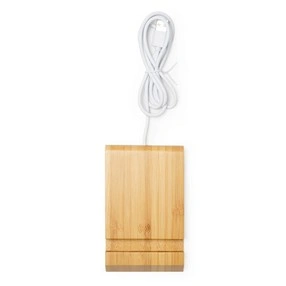 CARGADOR INALÁMBRICO EN BAMBÚ NATURAL GAMMA REF CR3027
