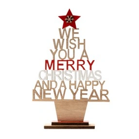 ÁRBOL NAVIDEÑO EN MADERA TINSEL REF XM1298 ROLY