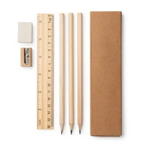 SET DE ESCRITURA DE MADERA NATURAL VERNAK REF HW8087
