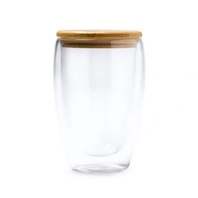 VASO DE DOBLE PARED CON TAPA DE BAMBÚ VERTUS REF VA4133